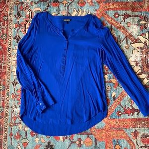 Blue Express Women’s Sz L Flowy Blouse